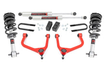 Load image into Gallery viewer, 3.5 Inch Lift Kit Mono Leaf Rear M1 Struts/M1 Red GMC Sierra 1500 (19-24) Rough Country