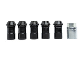 Ford Racing 2023+ Ford Bronco Raptor M14 x 1.5 Kit de tuercas de seguridad negras - Juego de 5