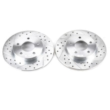 Cargar imagen en el visor de la galería, Power Stop 00-05 Buick LeSabre Rear Evolution Drilled &amp; Slotted Rotors - Pair