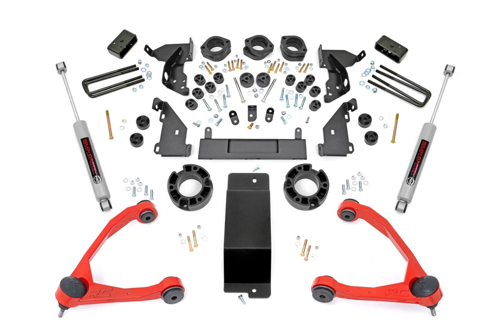 4.75 Inch Lift Kit Red UCA Combo Silverado/Sierra 1500 (14-15) Rough Country