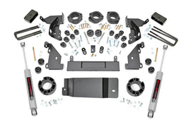 4.75 Inch Lift Kit Combo Stamped Steel Control Arms Silverado/Sierra 1500 4WD (14-15) Rough Country