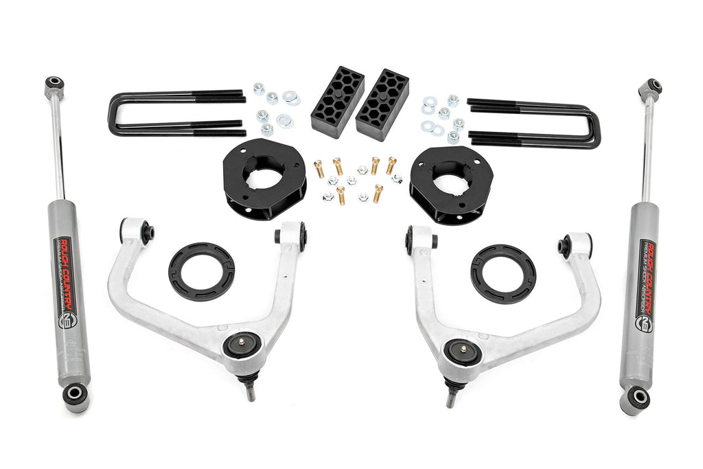 3.5 Inch Lift Kit Chevy Silverado 1500 2WD/4WD (2019-2024) Rough Country