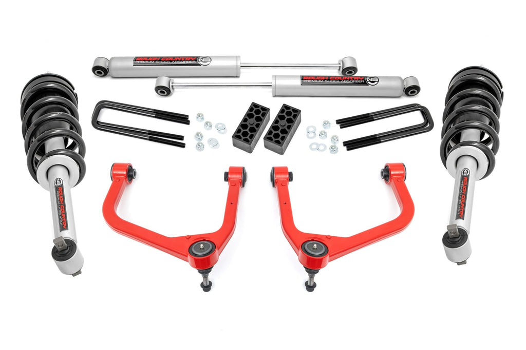 3.5 Inch Lift Kit N3 Struts Chevy Silverado 1500 2WD/4WD (2019-2024 & Classic) Rough Country