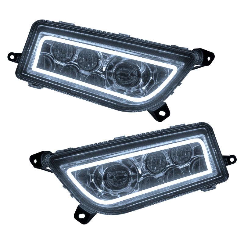 Oracle 14-23 POLARIS RZR 1000 XP Headlight Halo Kit - White SEE WARRANTY