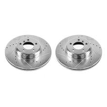 Cargar imagen en el visor de la galería, Power Stop 03-05 Land Rover Range Rover Front Evolution Drilled &amp; Slotted Rotors - Pair