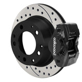 Wilwood 84-89 Porsche 911 D31 11.42in. Rear Brake Kit w/ Flex Lines - Drilled Rotors (Black)