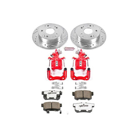 Power Stop 98-02 Honda Accord Rear Z26 Street Warrior Brake Kit w/Calipers
