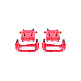Power Stop 05-06 Saab 9-2X Front Red Calipers w/Brackets - Pair