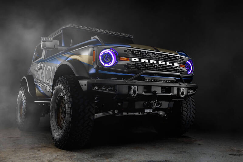 Oracle 2021+ Ford Bronco Oculus Bi-LED Projector Headlights - ColorSHIFT LED SEE WARRANTY