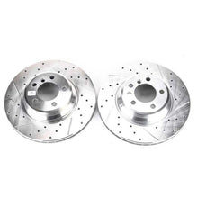 Cargar imagen en el visor de la galería, Power Stop 02-05 BMW 745i Front Evolution Drilled &amp; Slotted Rotors - Pair