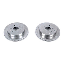 Cargar imagen en el visor de la galería, Power Stop 11-13 Infiniti QX56 Rear Evolution Drilled &amp; Slotted Rotors - Pair