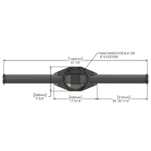 Cargar imagen en el visor de la galería, Fabricated 05-15 Tacoma Rear Axle Housing 8-inch, E-Locker 1/4-inch Wall No Inspection Hole Trail Gear