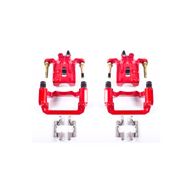 Power Stop 05-12 Nissan Pathfinder Rear Red Calipers w/Brackets - Pair