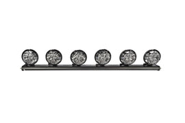 KC HiLiTES Universal 50in KC Xross Bar Overhead Apollo Pro Halogen 6-Light Sys (600W Combo Beam)