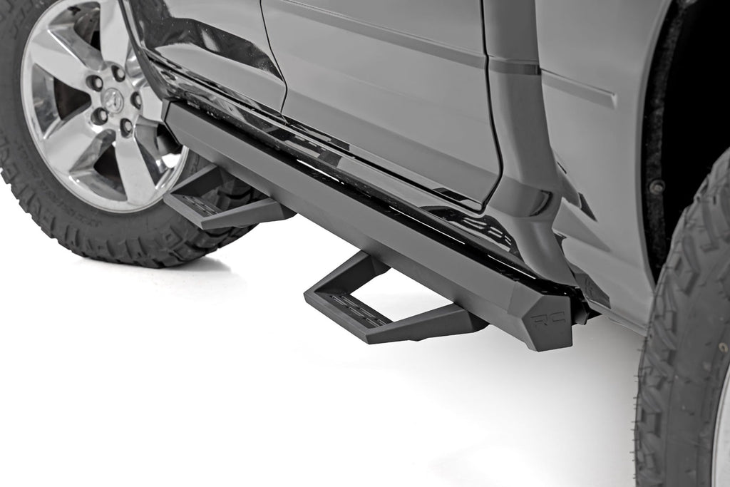 SRL2 Adj Aluminum Step Crew Cab Ram 1500/2500/3500 2WD/4WD (2010-2018 & Classic) Rough Country