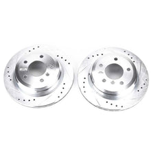 Cargar imagen en el visor de la galería, Power Stop 2006 BMW 325xi Rear Evolution Drilled &amp; Slotted Rotors - Pair