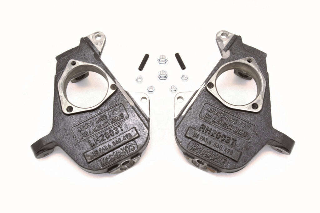 McGaughy's 2 Inch Drop Spindles 1999-2006 Silverado/Sierra 1500 2WD/4WD with T-Style Spindles