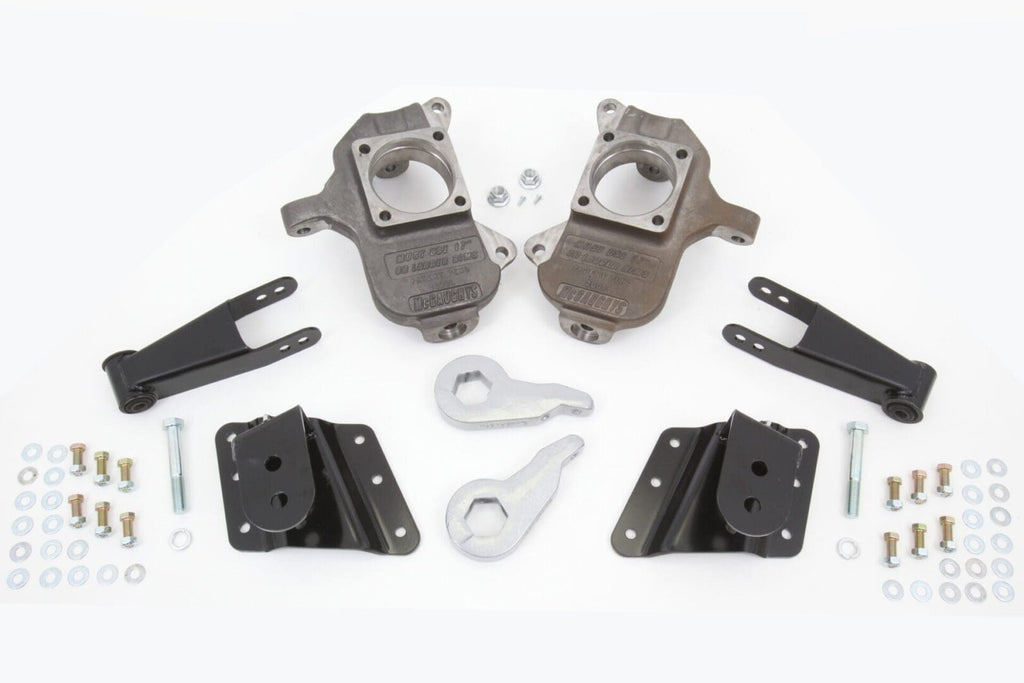 McGaughy's 3-4/3-5 Inch Spindle Lowering Kit 1999-2000 Silverado/Sierra 2500 2WD