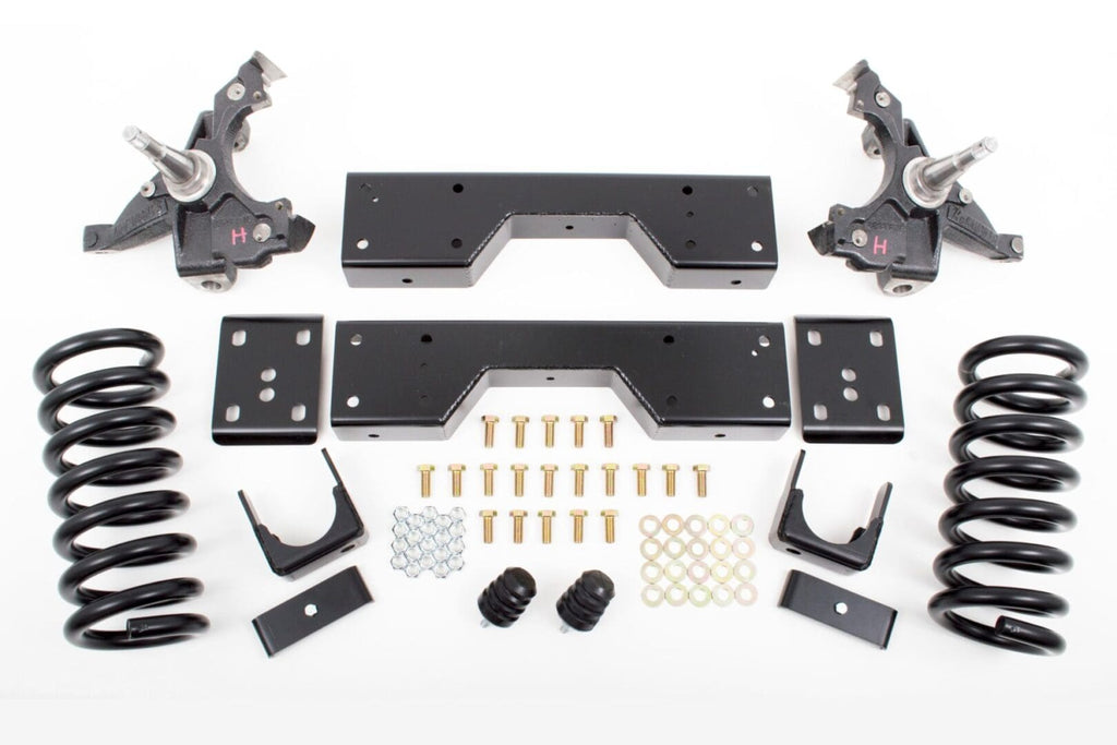 McGaughy's 4/6 Inch Spindle Lowering Kit 1988-1998 C1500/Sierra 1500 2WD Heavy Duty