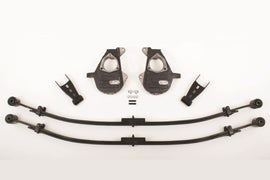 McGaughy's 2/4 Inch Spindle/Leaf Spring Lowering Kit 2014-2016 Silverado/Sierra 1500 with Cast Steel Control Arms 2WD/4WD