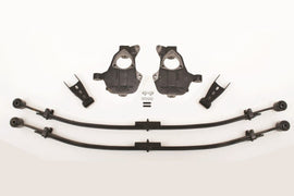 McGaughy's 2/4 Inch Spindle/Leaf Spring Lowering Kit 2014-2018 Silverado/Sierra 1500 with Stamped Steel/Alum Control Arms 2WD