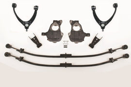 McGaughy's 2/4 Inch Spindle/Leaf Spring Lowering Kit 2014-2018 Silverado/Sierra 1500 with Stamped Steel/Alum Control Arms 4WD