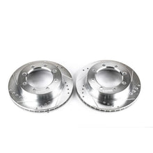 Cargar imagen en el visor de la galería, Power Stop 95-99 Ford F-250 Front Evolution Drilled &amp; Slotted Rotors - Pair