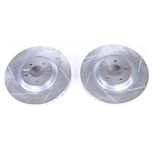 Cargar imagen en el visor de la galería, Power Stop 03-06 Mercedes-Benz CLK500 Front Evolution Drilled &amp; Slotted Rotors - Pair