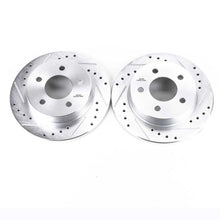 Cargar imagen en el visor de la galería, Power Stop 94-04 Ford Mustang Rear Evolution Drilled &amp; Slotted Rotors - Pair