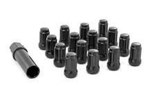 Load image into Gallery viewer, Lug Nut Set M10x1.25 16 Qty Splined Black Rough Country