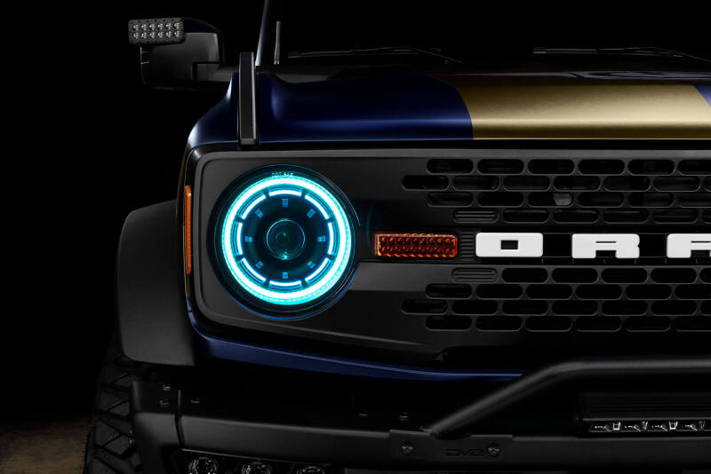 Oracle 2021+ Ford Bronco Oculus Bi-LED Projector Headlights - ColorSHIFT LED SEE WARRANTY