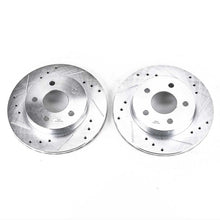 Cargar imagen en el visor de la galería, Power Stop 93-97 Ford Thunderbird Rear Evolution Drilled &amp; Slotted Rotors - Pair