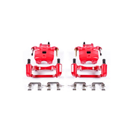 Power Stop 02-04 Infiniti I35 Front Red Calipers w/Brackets - Pair