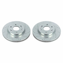 Cargar imagen en el visor de la galería, Power Stop 19-20 Chevrolet Silverado 1500 Front Evolution Drilled &amp; Slotted Rotors - Pair