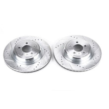 Cargar imagen en el visor de la galería, Power Stop 06-18 Dodge Charger Rear Evolution Drilled &amp; Slotted Rotors - Pair