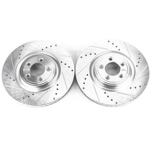 Cargar imagen en el visor de la galería, Power Stop 14-19 Jaguar F-Type Front Evolution Drilled &amp; Slotted Rotors - Pair