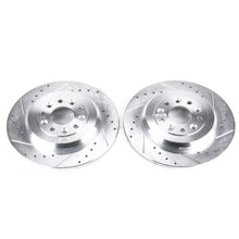 Cargar imagen en el visor de la galería, Power Stop 11-15 Ford Edge Rear Evolution Drilled &amp; Slotted Rotors - Pair