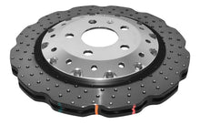 Cargar imagen en el visor de la galería, DBA 13-16 Audi RS5 (con discos de hierro con borde festoneado) Rotor ondulado perforado trasero serie 5000 con sombrero plateado