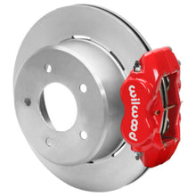 Cargar imagen en el visor de la galería, Wilwood 88-98 Chevy Silverado Forged Dynalite 12.19x0.81 Plain Rear Drum to Disc Conv. - Red