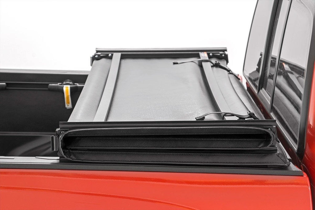 Soft Tri-Fold Bed Cover 6 Foot 4 Inch Bed Ram 1500/2500/3500 2WD/4WD (2010-2025 & Classic) Rough Country