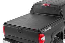 Load image into Gallery viewer, Soft Tri-Fold Bed Cover With &amp; W/O OE Rails 6 Foot 7 Inch Bed Toyota Tundra (07-21) Rough Country