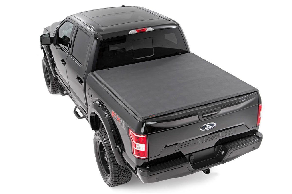 Soft Tri-Fold Bed Cover 5 Foot 7 Inch Bed Ford F-150 2WD/4WD (2001-2003) Rough Country