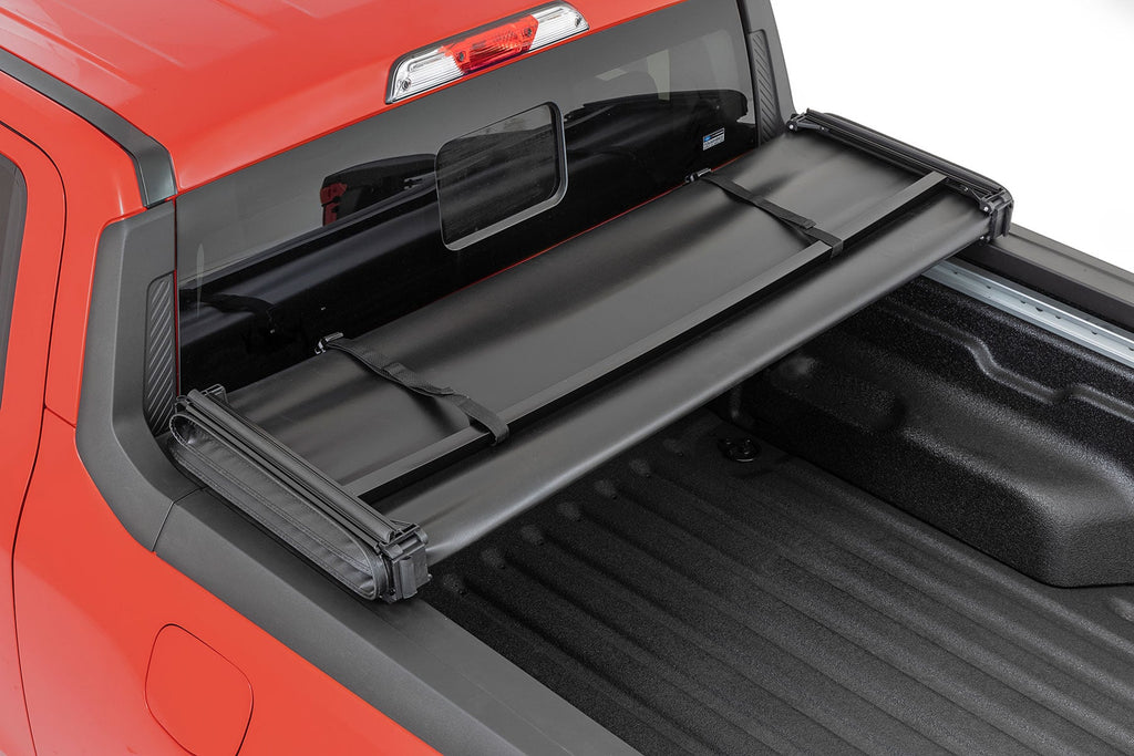 Soft Tri-Fold Bed Cover 4 Foot 6 Inch Bed Ford Maverick 2WD/4WD (2022-2026) Rough Country