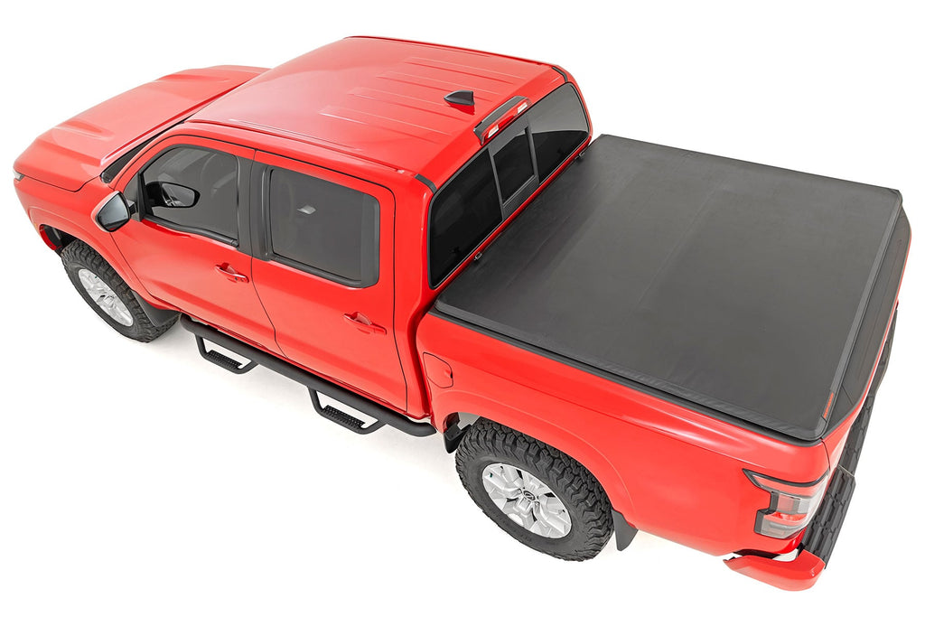 Soft Tri-Fold Bed Cover 5 Foot Bed Nissan Frontier 2WD/4WD (2022-2026) Rough Country