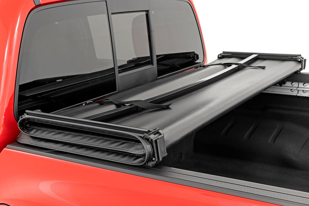 Soft Tri-Fold Bed Cover 5 Foot Bed Nissan Frontier 2WD/4WD (2022-2026) Rough Country