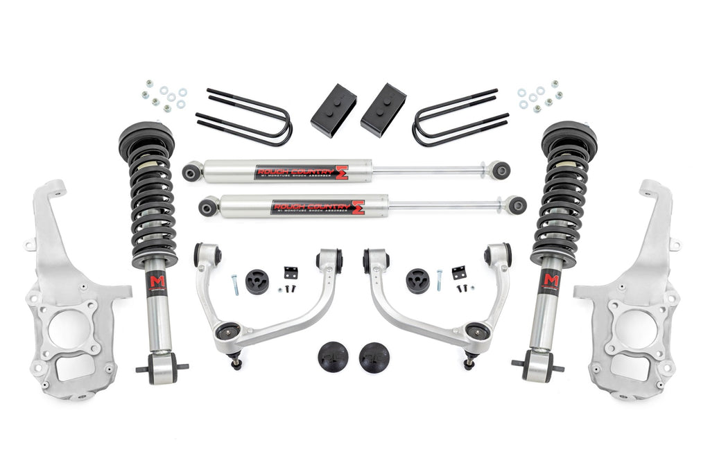 4 inch Lift Kit Forged UCA M1/M1 No Cut Ford F-150 4WD (2021-2026) Rough Country