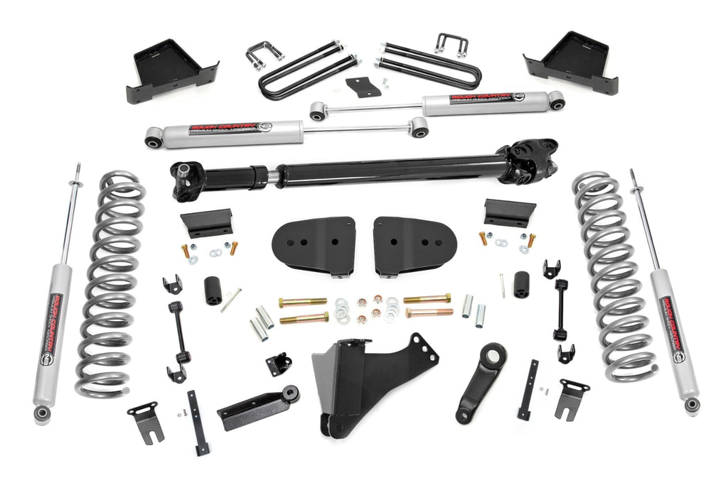 6 Inch Lift Kit Gas No OVLD Ford F-250/F-350 Super Duty 4WD (2023-2026) Rough Country