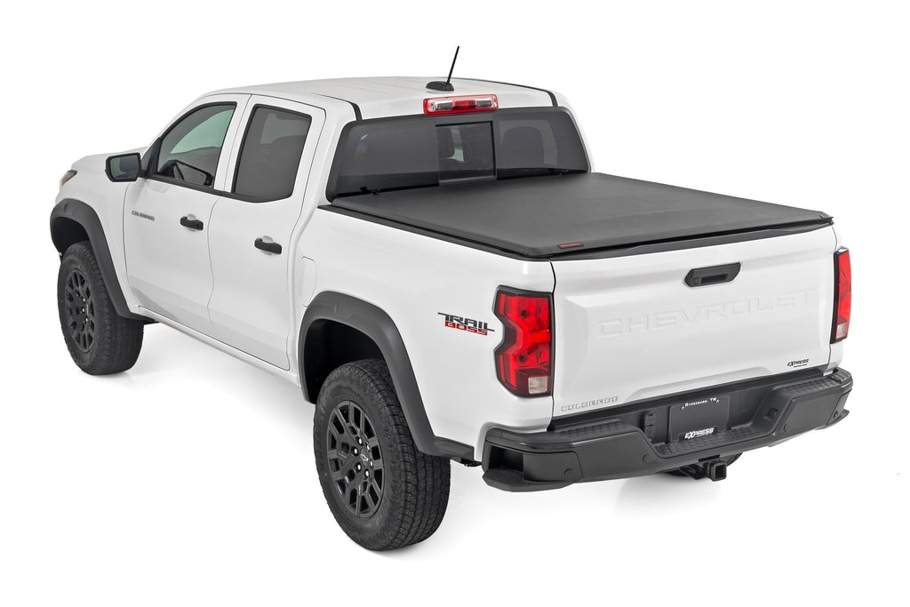 Soft Roll Up Bed Cover 5 Foot Bed Chevy/GMC Canyon/Colorado 2WD/4WD (15-26) Rough Country