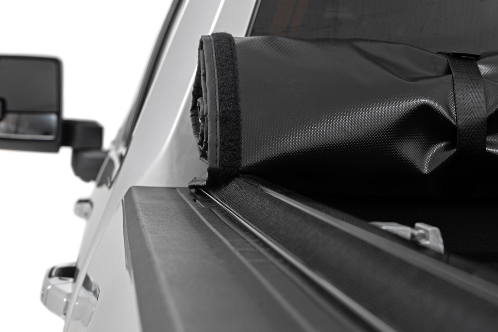 Soft Roll Up Bed Cover 6 Foot 9 Inch Bed Silverado/Sierra 2500HD/3500HD (20-26) Rough Country