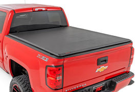 Soft Roll Up Bed Cover 6 Foot 7 Inch Bed Silverado/Sierra 1500/2500HD/3500HD (14-19 & Classic) Rough Country